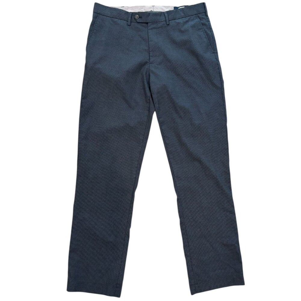 Lands’ End Traditional‎ Fit Wool Blend Dress Pants | Men’s 35 | Blue Check
